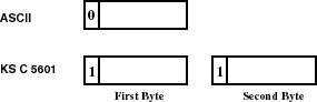 Representations of ASCII and Two-Byte Characters